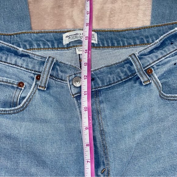 Abercrombie & fitch the ‘90s slim straight ultra high rise W32/14R/L31 - Picture 9 of 13